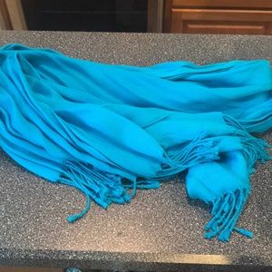 Turquoise scarf 86”